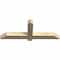 Ekena Millwork Eugene Rough Sawn Timber Gable Bracket, Douglas Fir, 48"W x 18"H x 4"D x 4"F, 9/12 Pitch GBW048X18X0404EUG00RDF - alternate 5